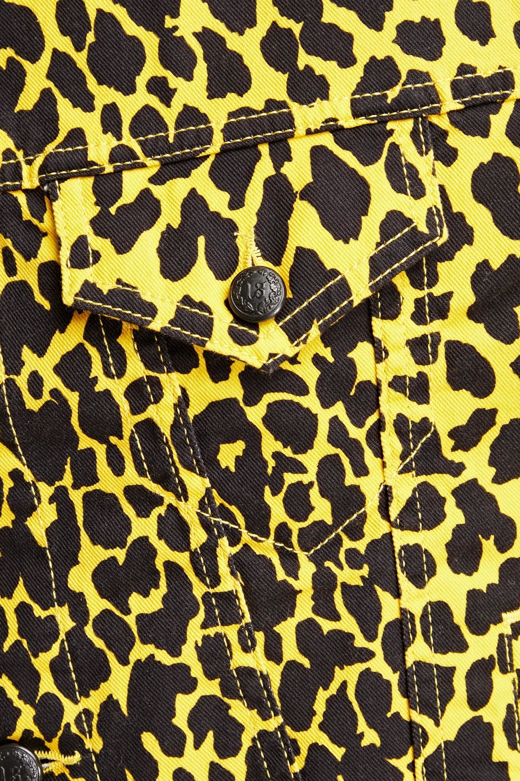R13 Leopardprint denim jacket THE