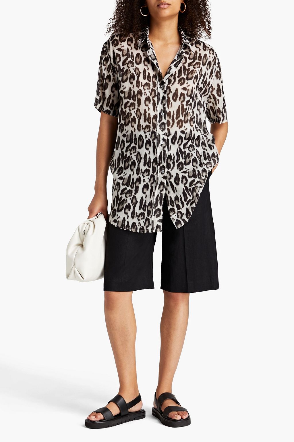 STELLA MCCARTNEY Leopard-print cotton shirt