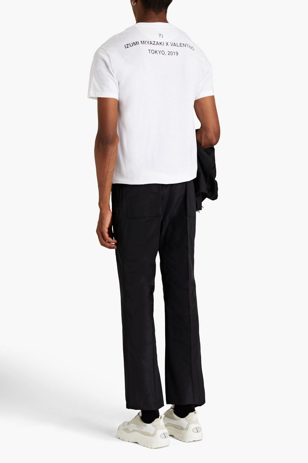 VALENTINO GARAVANI Silk-faille bootcut pants