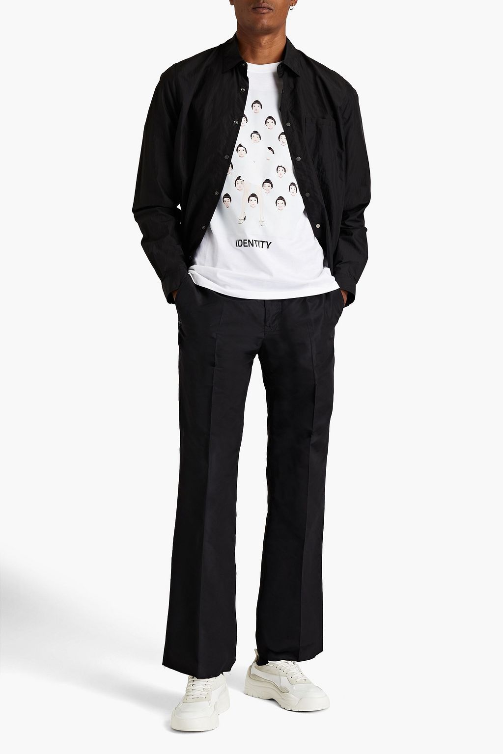 VALENTINO GARAVANI Silk-faille bootcut pants