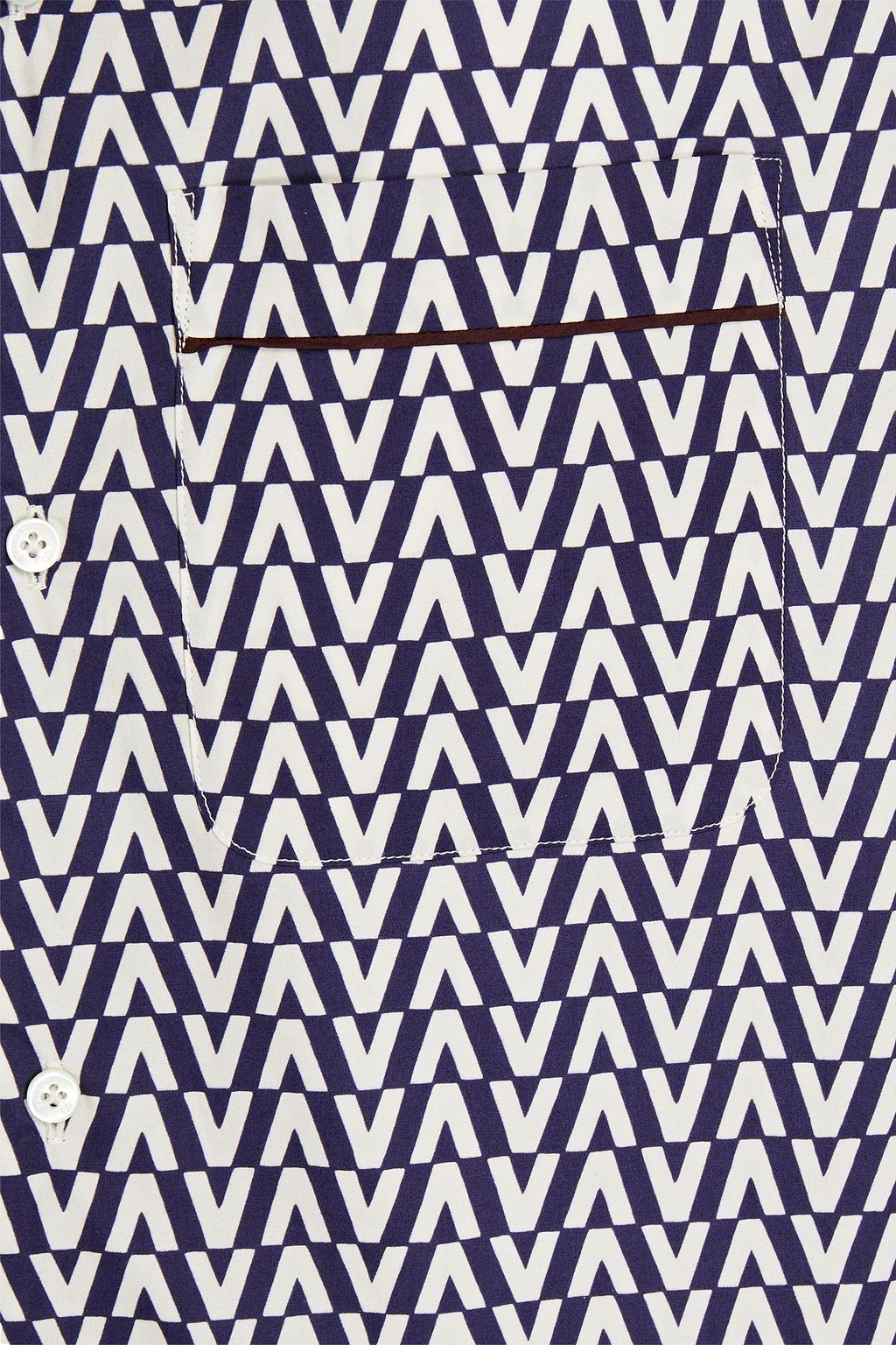 VALENTINO GARAVANI Printed cotton-poplin shirt