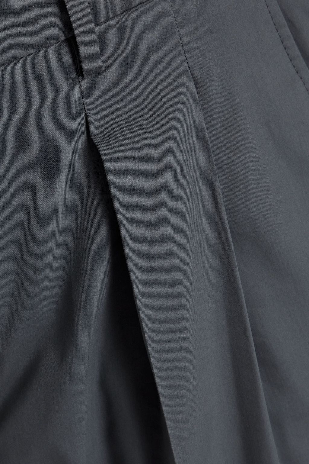 VALENTINO Tapered cotton and silk-blend pants