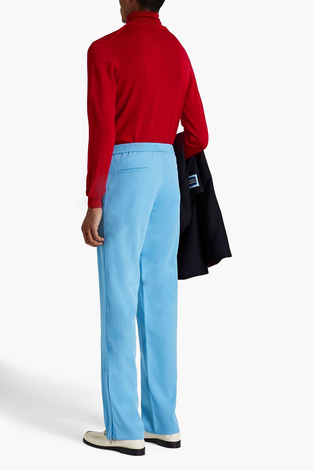 VALENTINO Tapered wool-twill pants