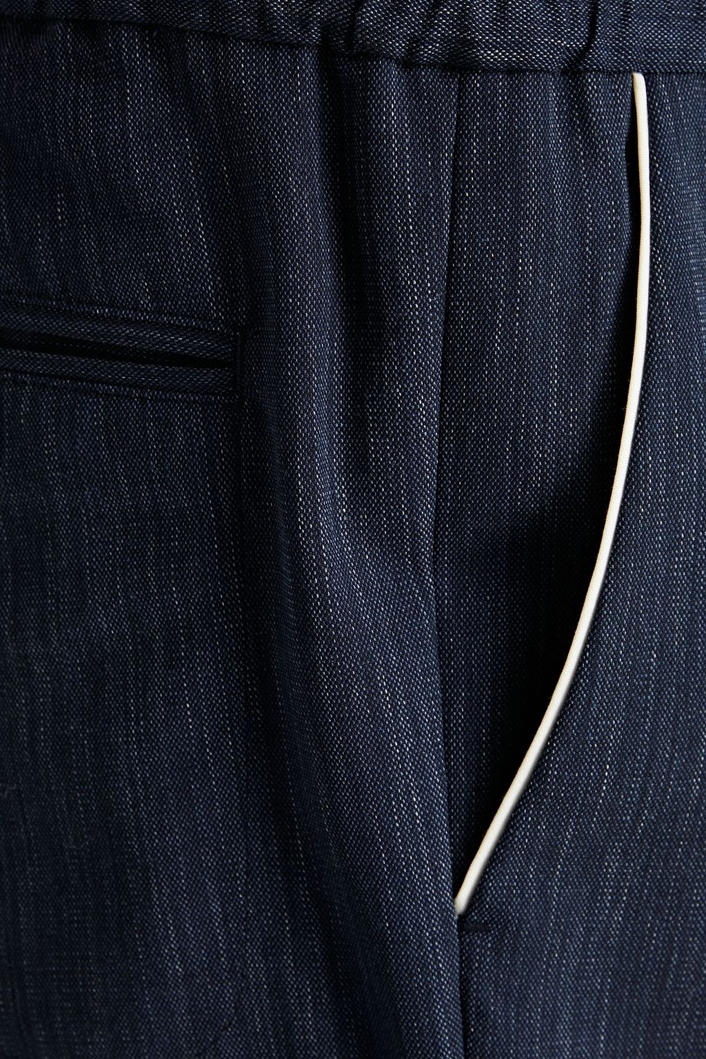 VALENTINO GARAVANI Tapered slub wool pants
