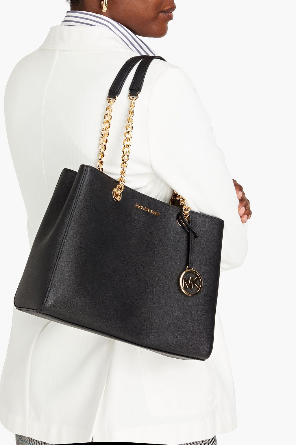 MICHAEL MICHAEL KORS Teagan textured-leather tote