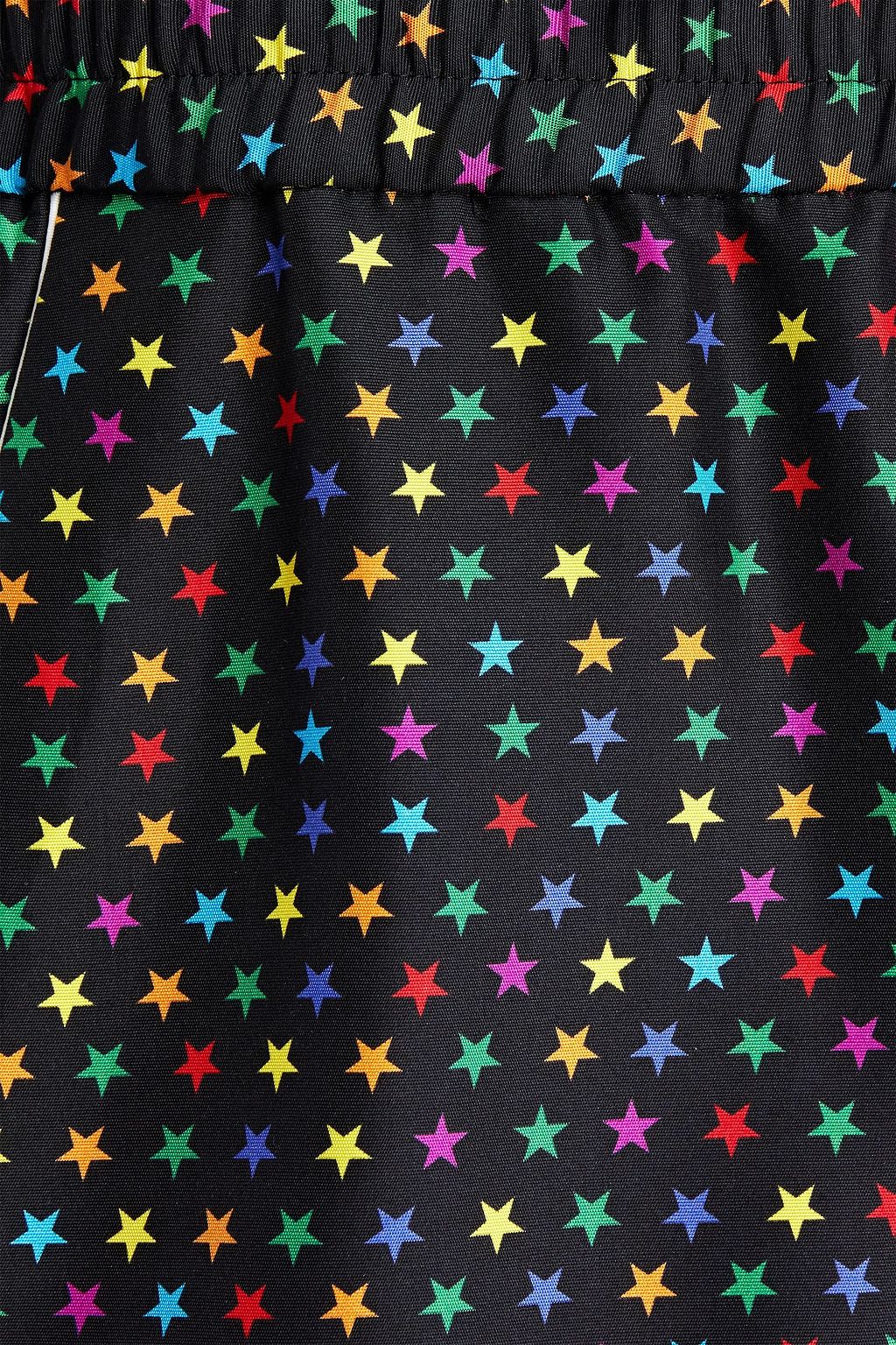 VALENTINO Tapered printed silk-twill pants