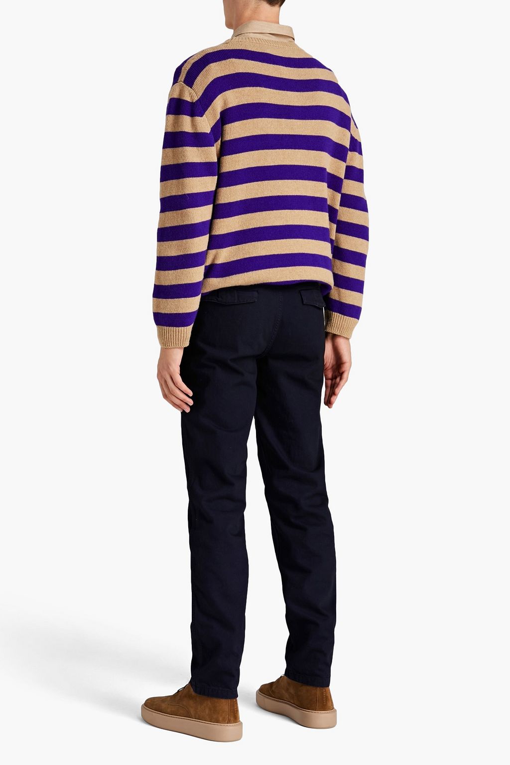 VALENTINO Embellished denim chinos