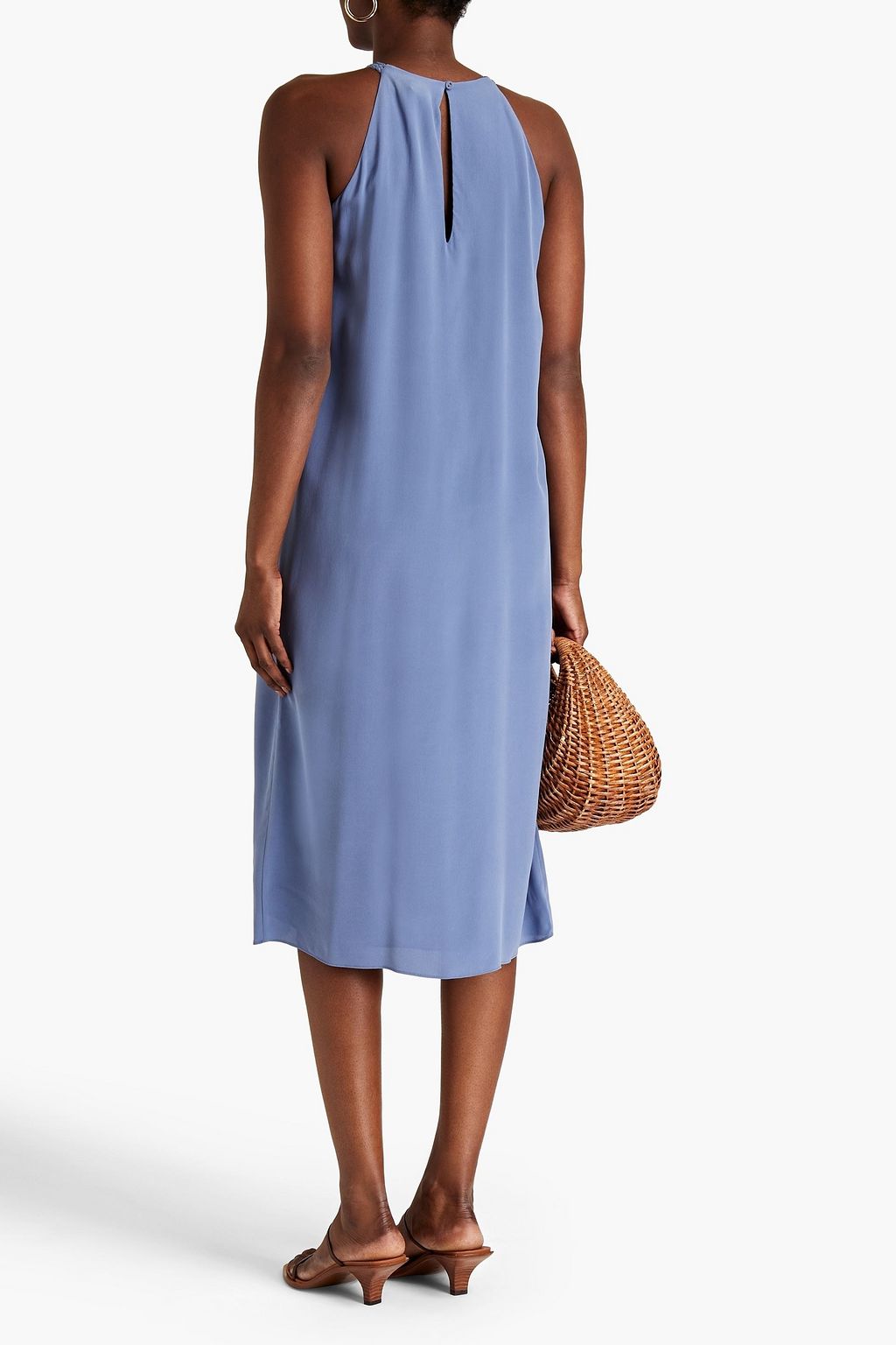 JOIE Ora gathered silk crepe de chine dress