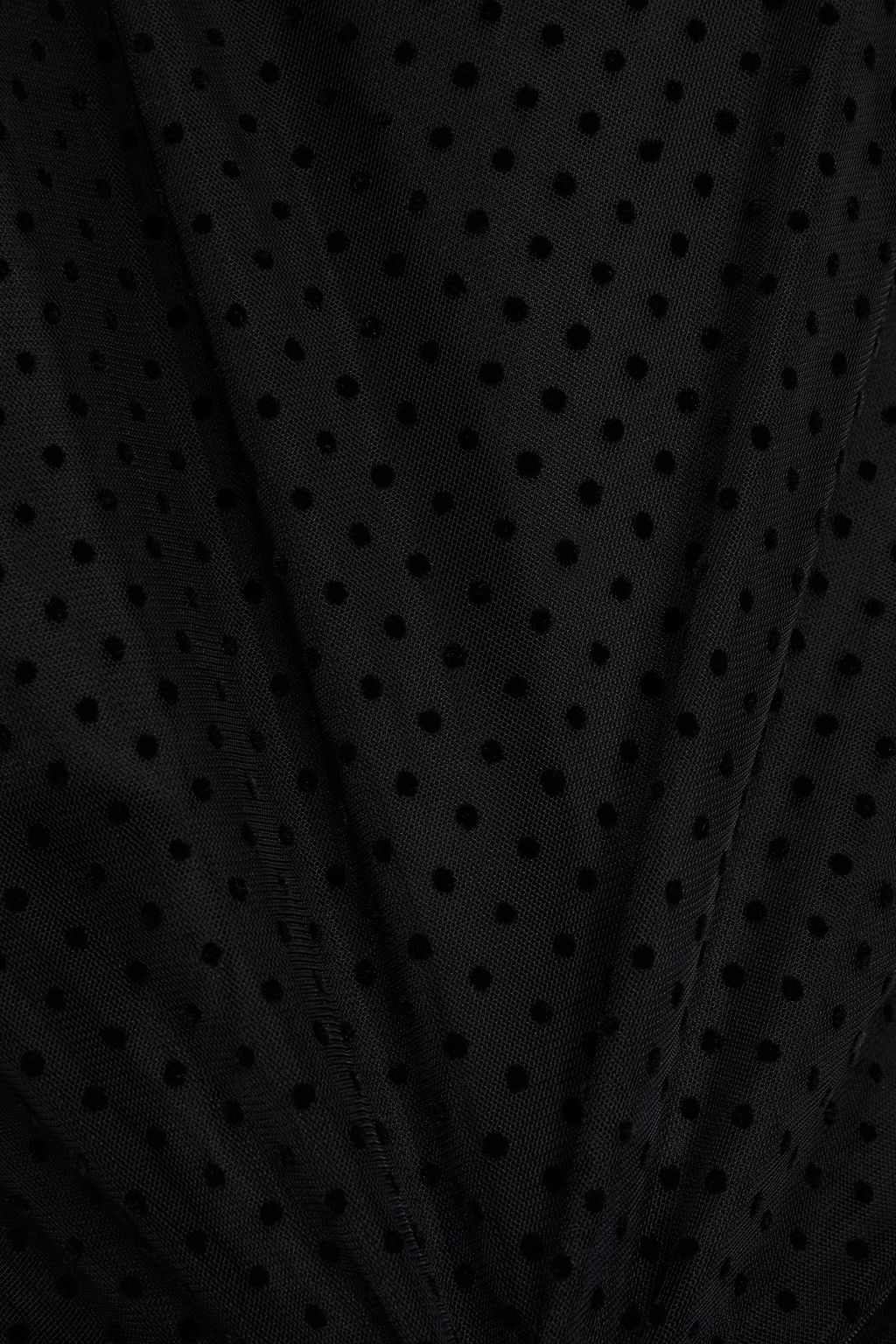 VERONICA BEARD Voleni flocked gathered tulle blouse
