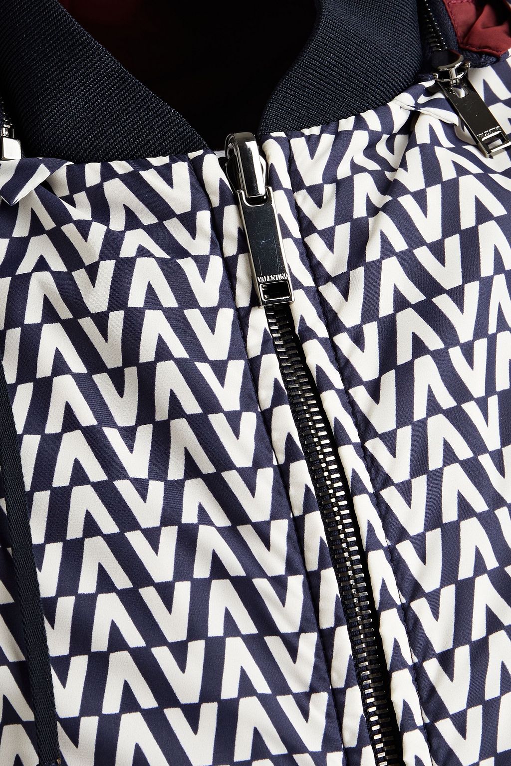 VALENTINO Printed shell hooded jacket