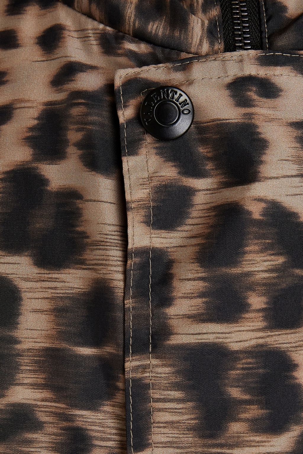 VALENTINO Oversized leopard-print shell jacket