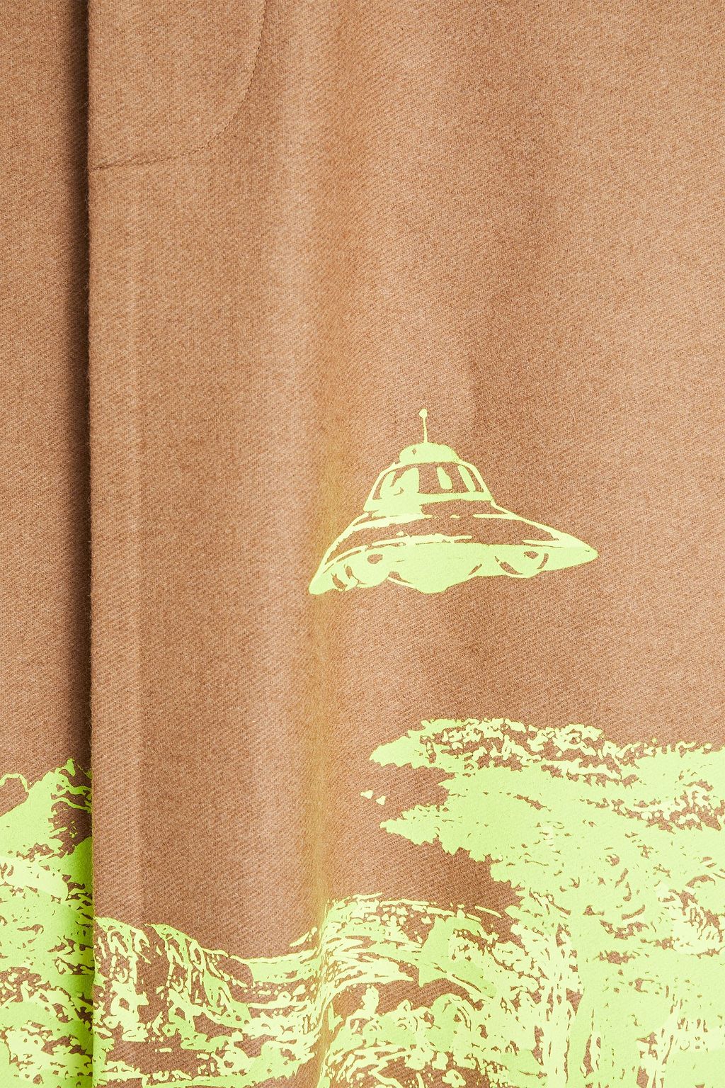 VALENTINO GARAVANI WITH UNDERCOVER Oversized-Mantel aus gebürstetem Twill mit Print