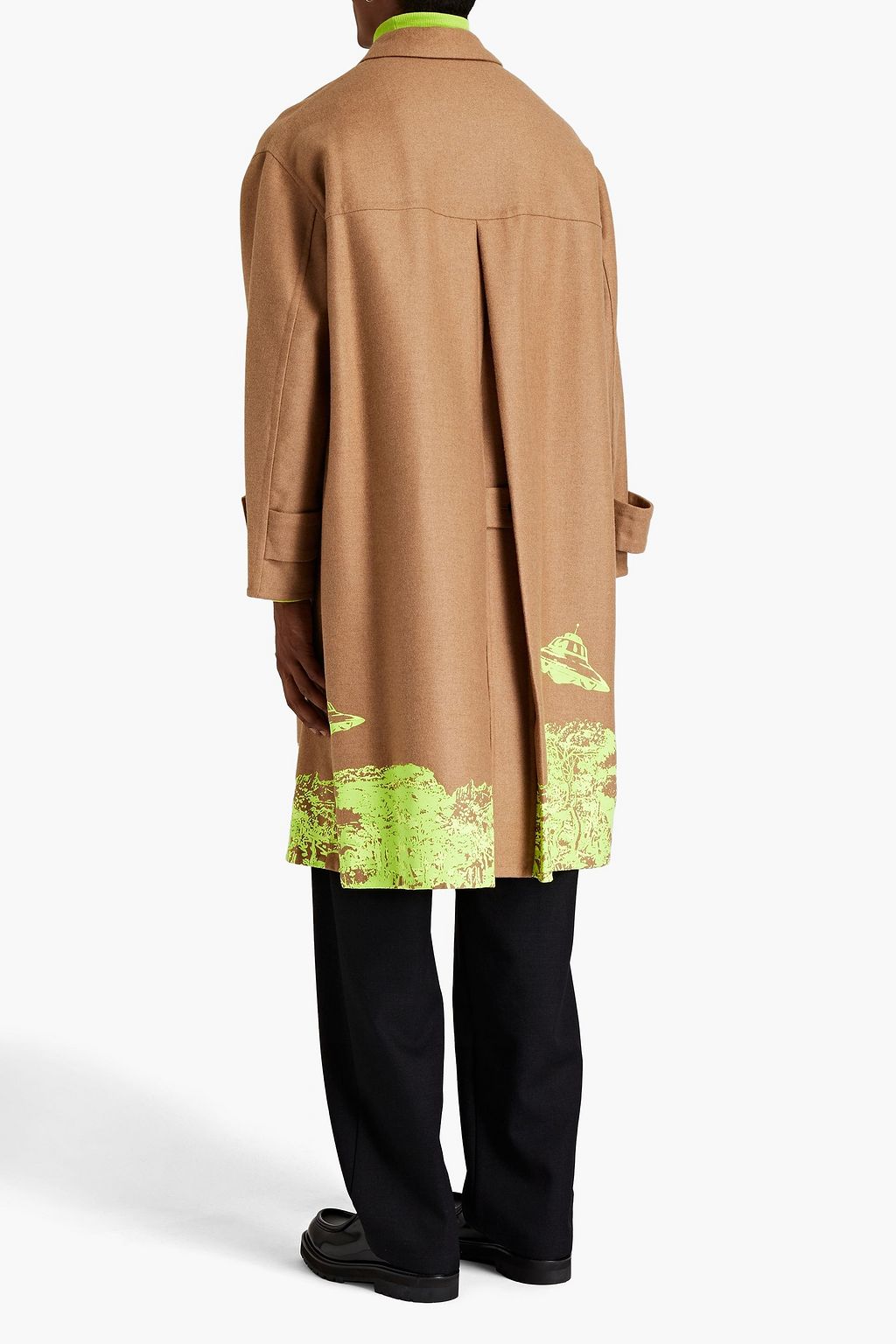 VALENTINO GARAVANI WITH UNDERCOVER Oversized-Mantel aus gebürstetem Twill mit Print