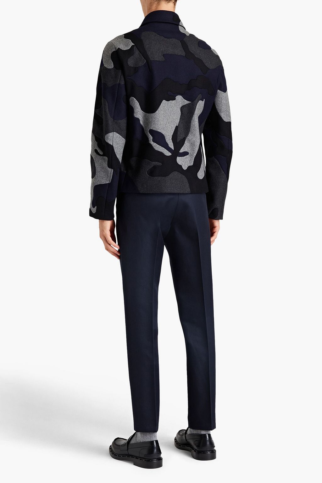 VALENTINO GARAVANI Jacke aus Wolle mit Intarsienmuster