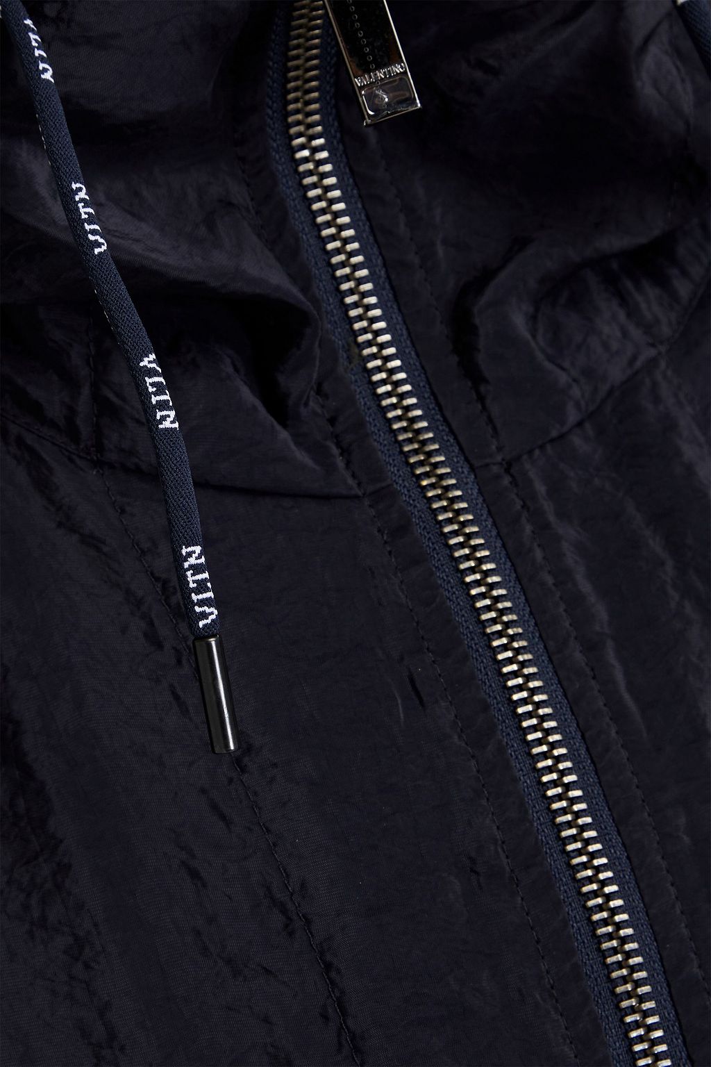 VALENTINO GARAVANI Crinkled shell hooded jacket