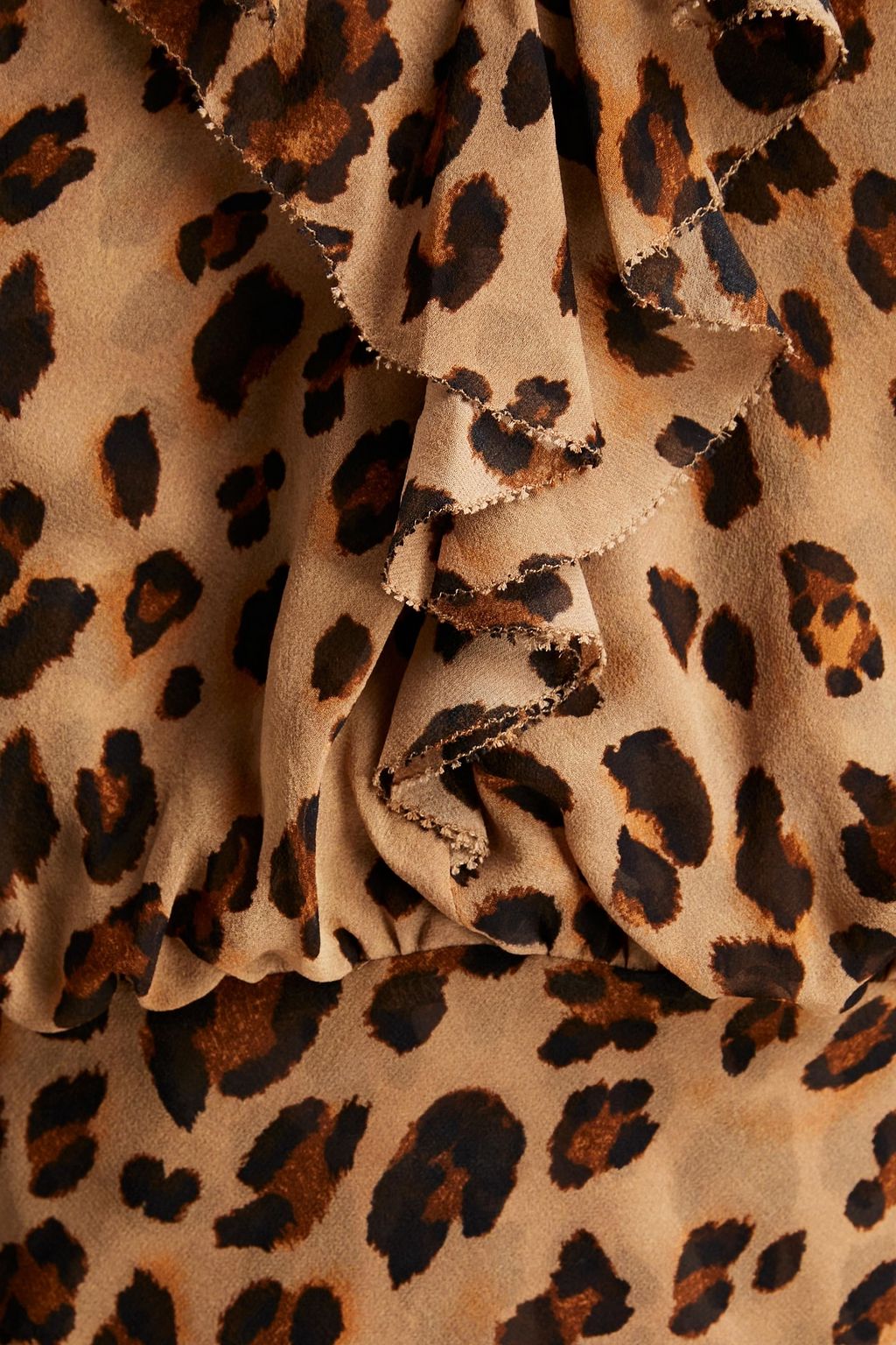 VERONICA BEARD Avenel ruffled leopard-print silk-chiffon maxi dress