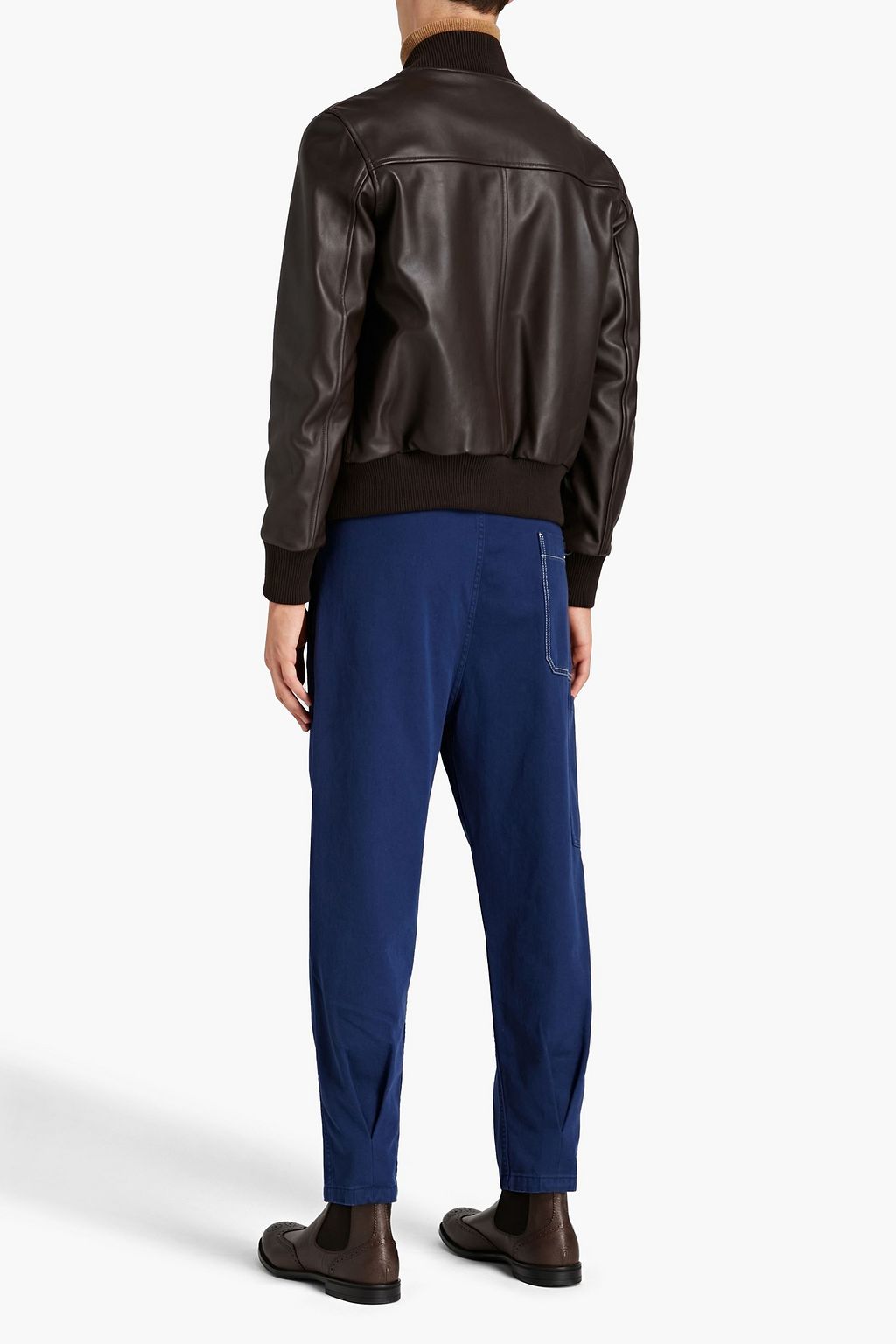 VALENTINO Tapered cotton-twill pants