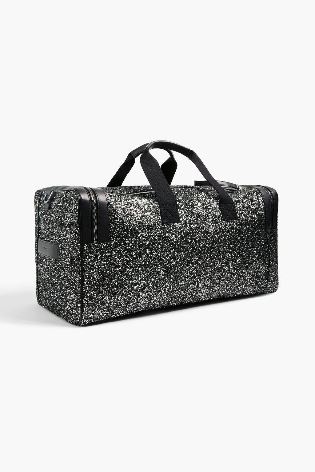 SAINT LAURENT City Gym glittered leather weekend bag