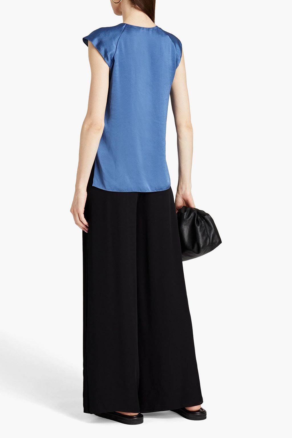 theory silk trousers