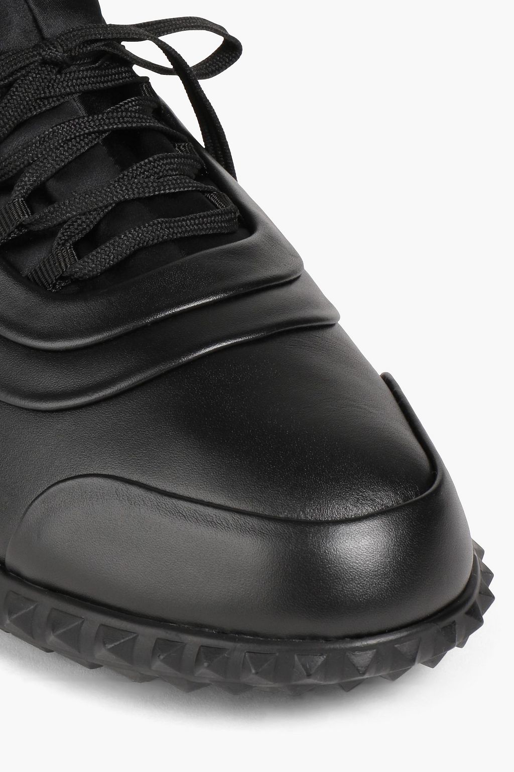 VALENTINO GARAVANI Faux leather and neoprene sneakers