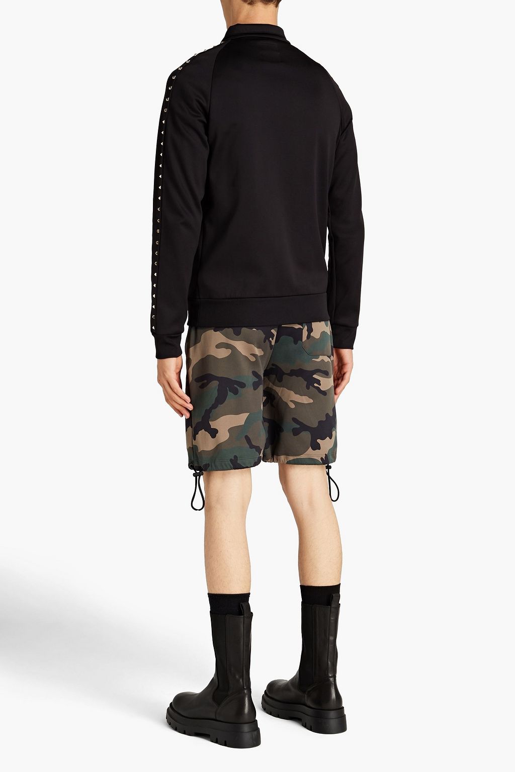 VALENTINO GARAVANI Shorts aus Jersey mit Camouflage-Print