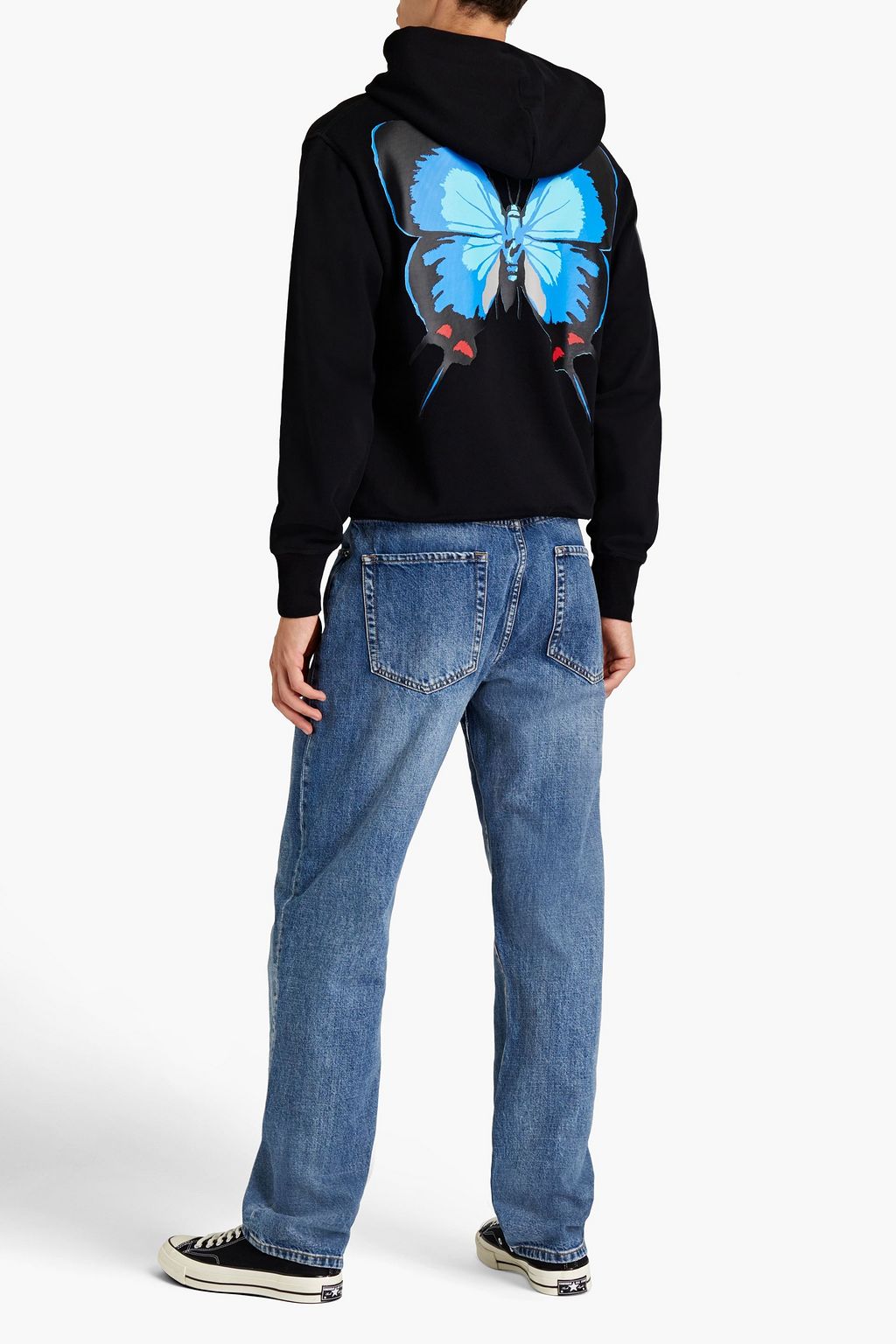 RAG & BONE City printed organic French cotton-terry hoodie