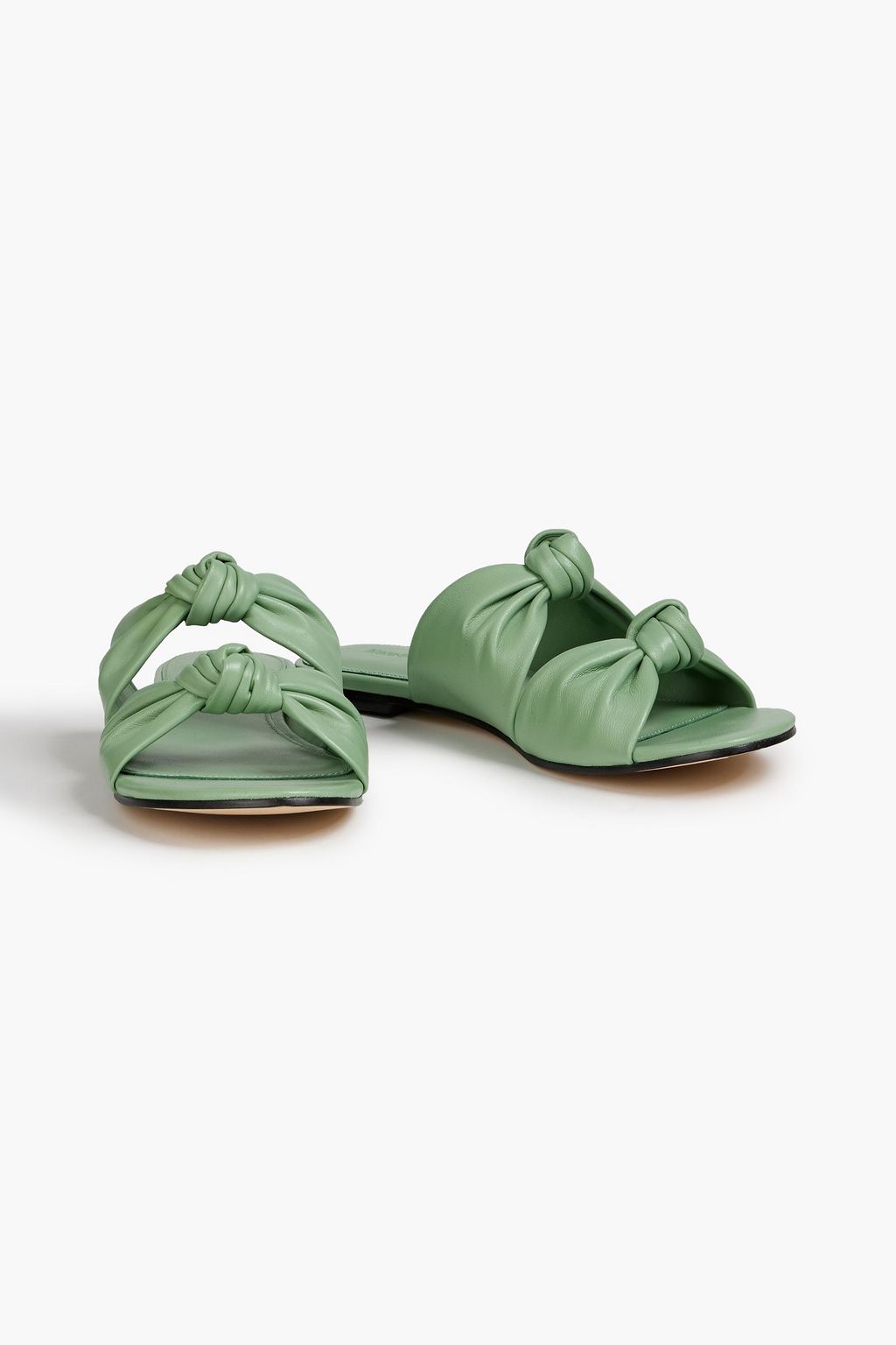 MARA & MINE Isabelle knotted leather slides