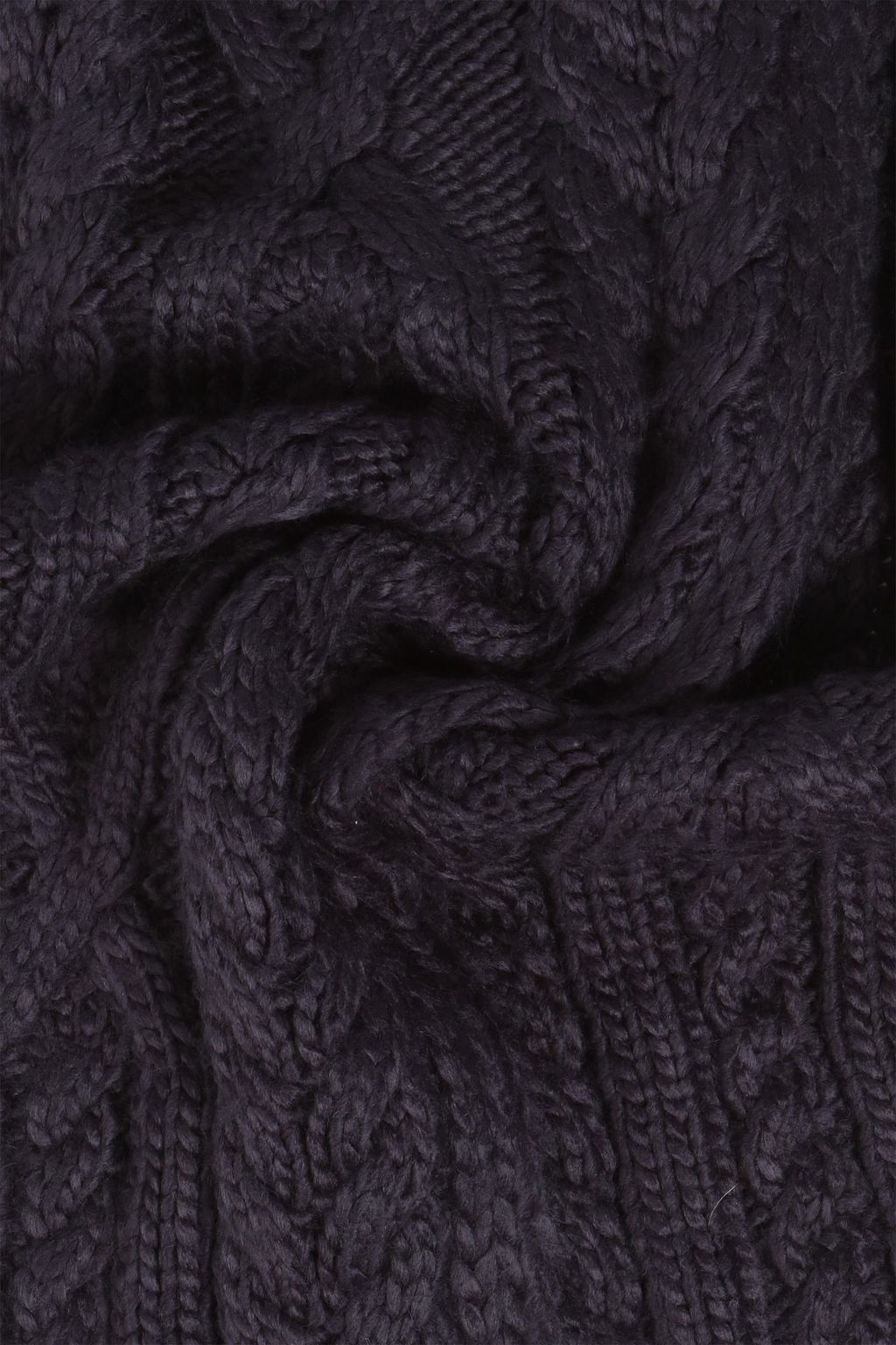 MICHAEL KORS Logo-appliquéd cable-knit scarf
