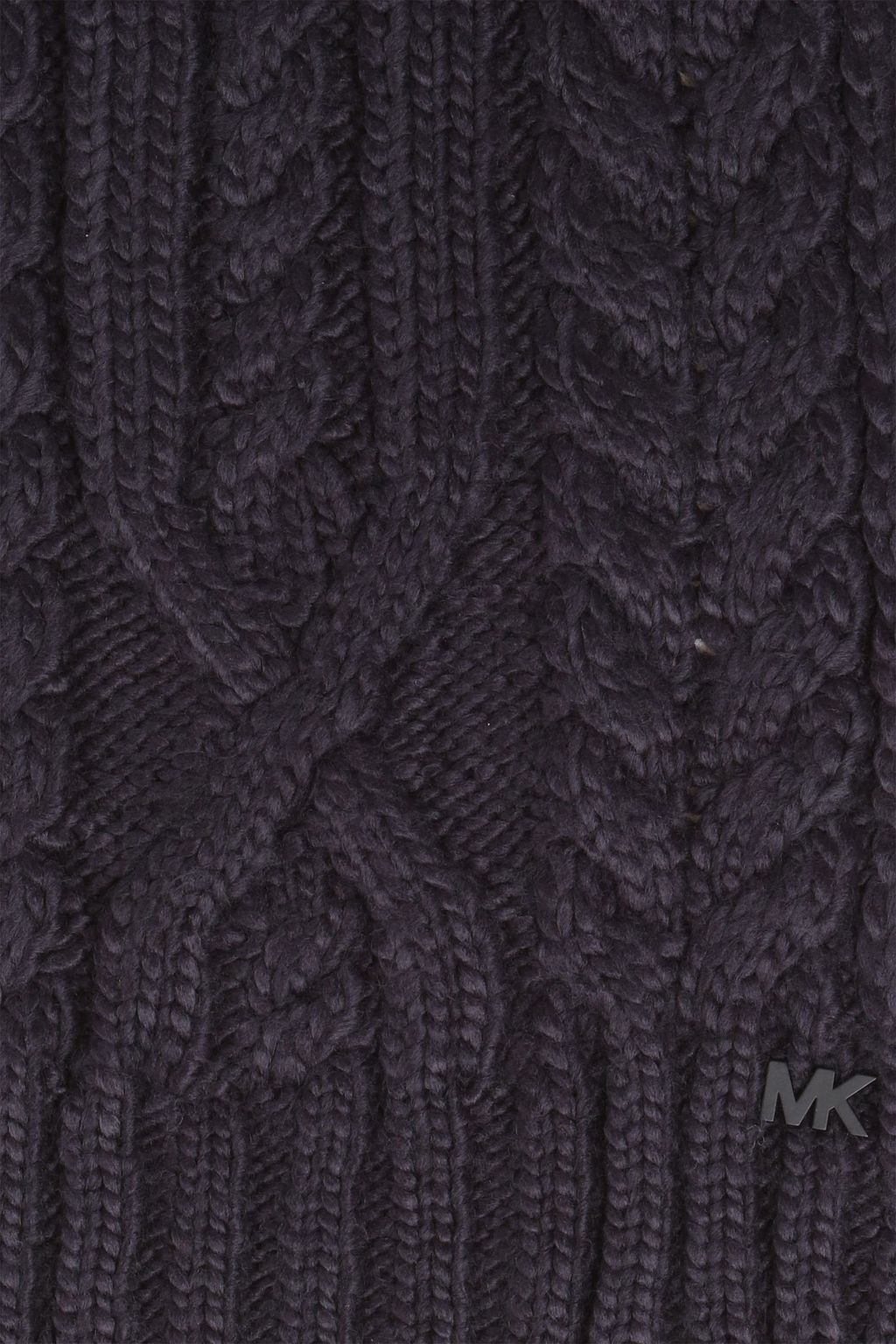 MICHAEL KORS Logo-appliquéd cable-knit scarf