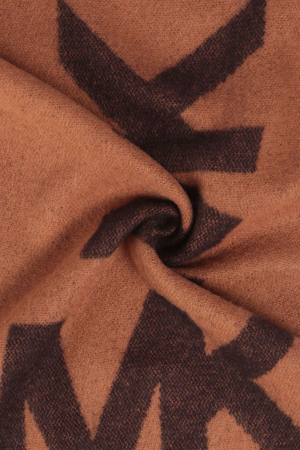 MICHAEL KORS Frayed jacquard-knit scarf