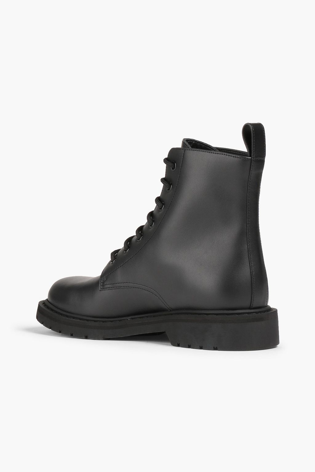 VALENTINO GARAVANI Printed leather combat boots