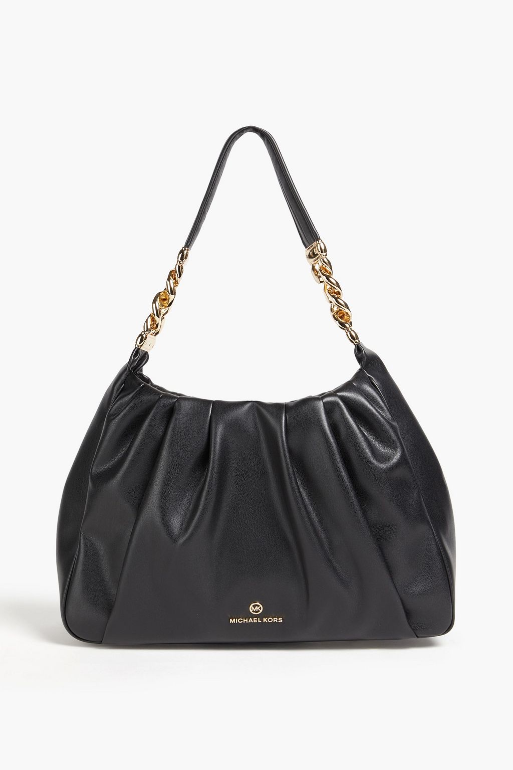 MICHAEL MICHAEL KORS Hannah pleated faux leather shoulder bag THE