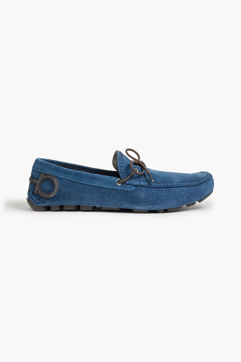 Salvatore Ferragamo - Atlante Suede Driving Shoes Blue - US 7