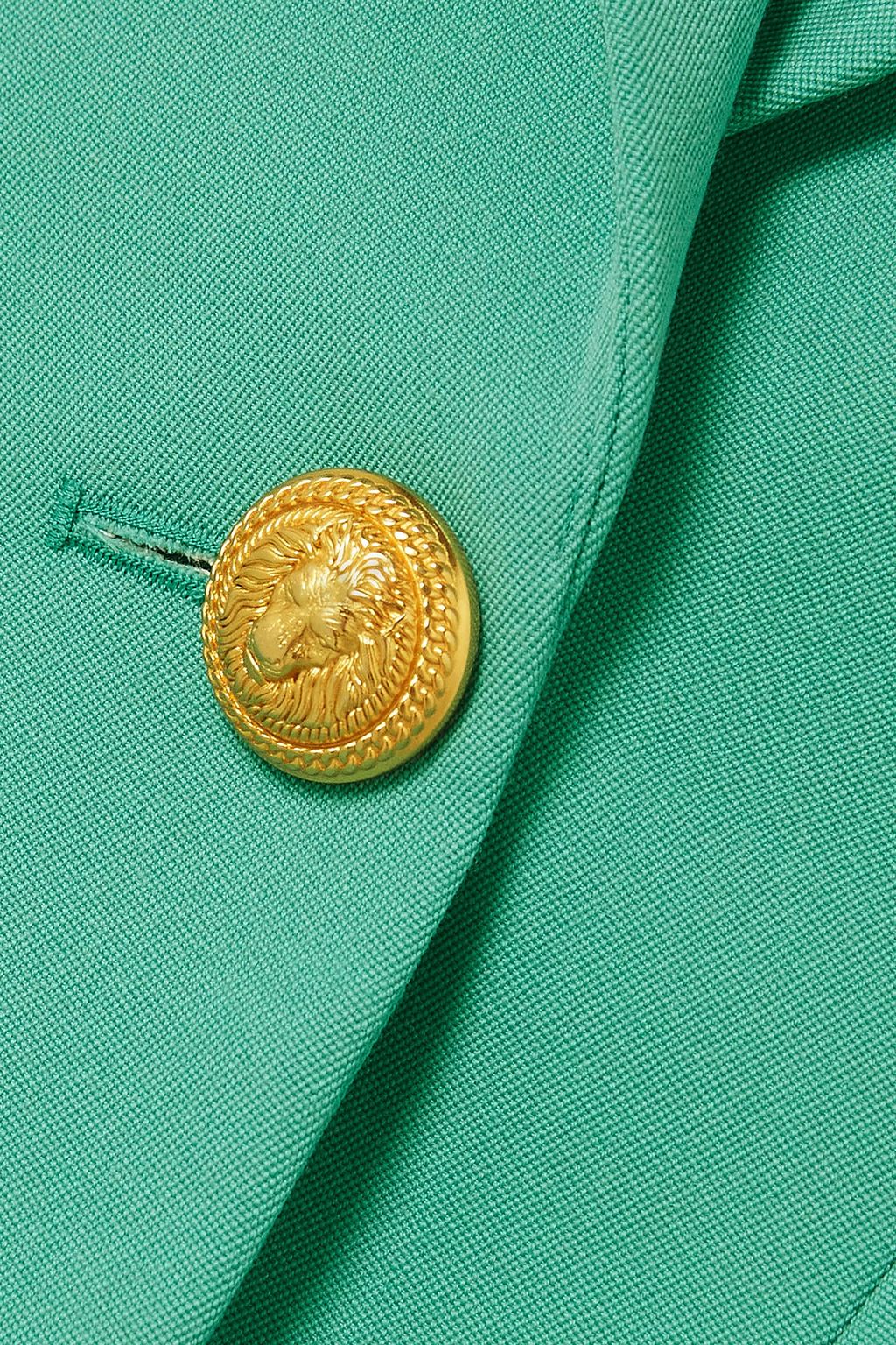 BALMAIN Button-embellished wool mini dress