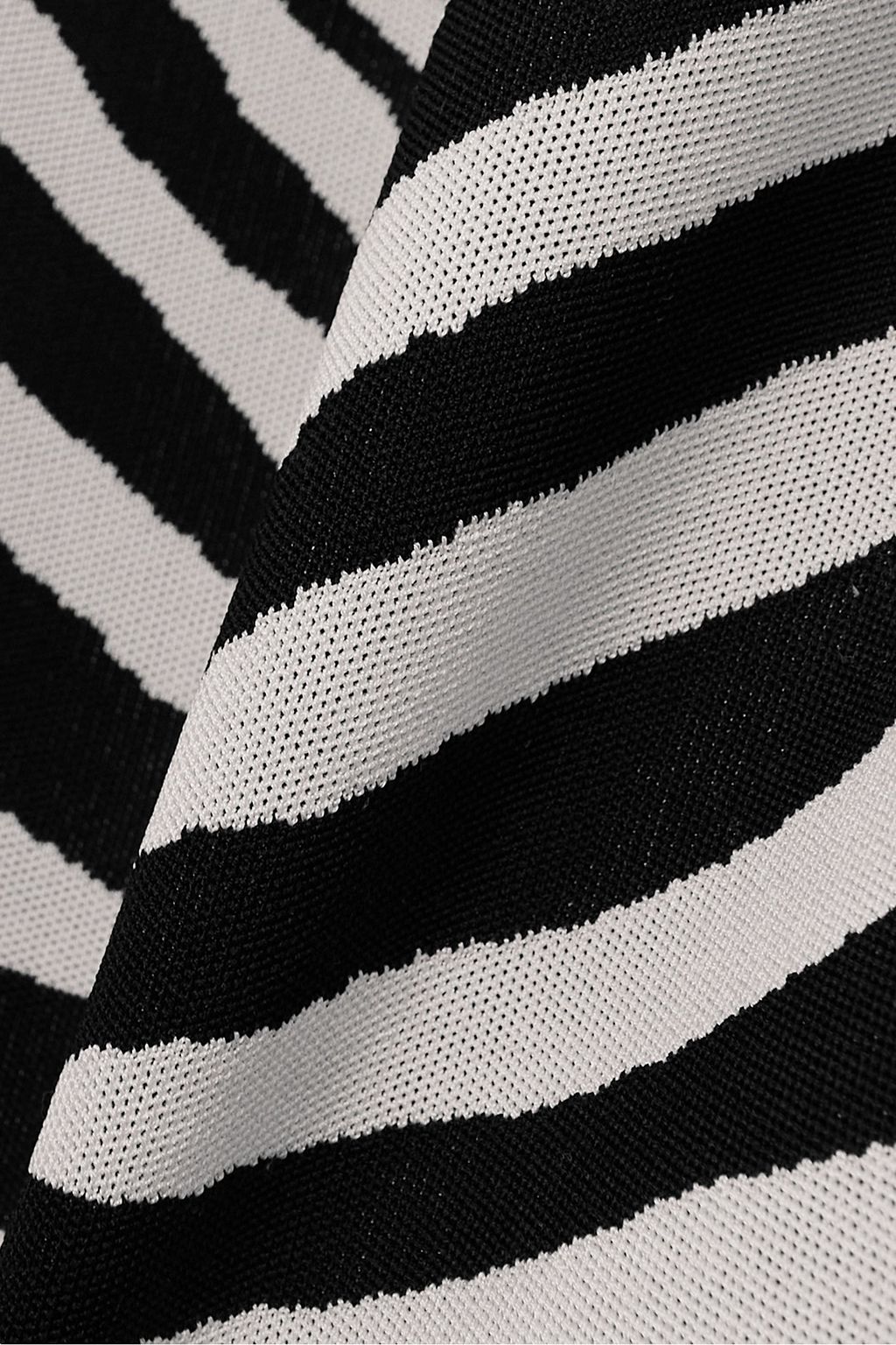 BALMAIN فستان طويل بحبكة الجاكار وطبعة جلد الحمار الوحشي