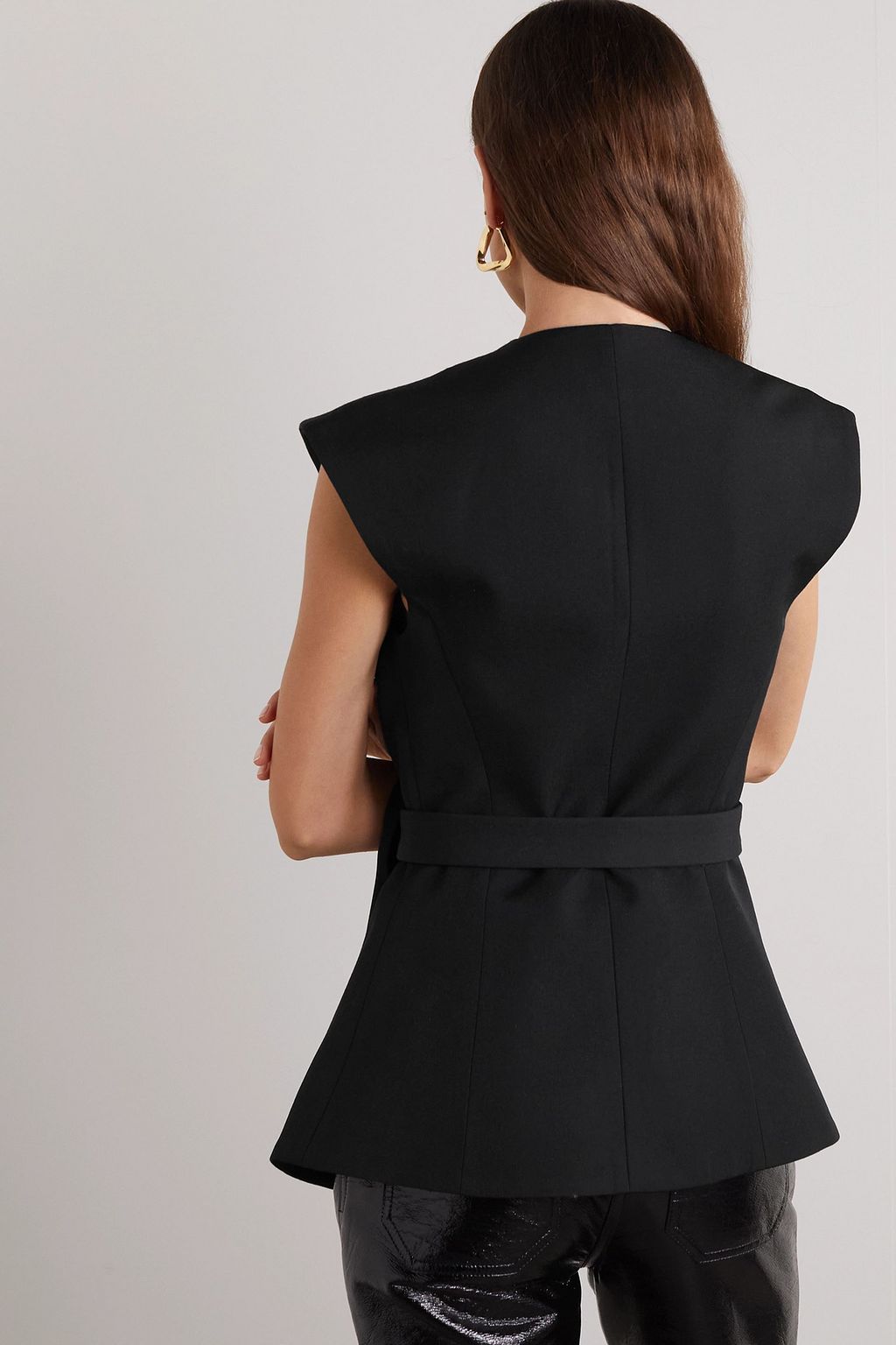 BALMAIN Belted wool vest