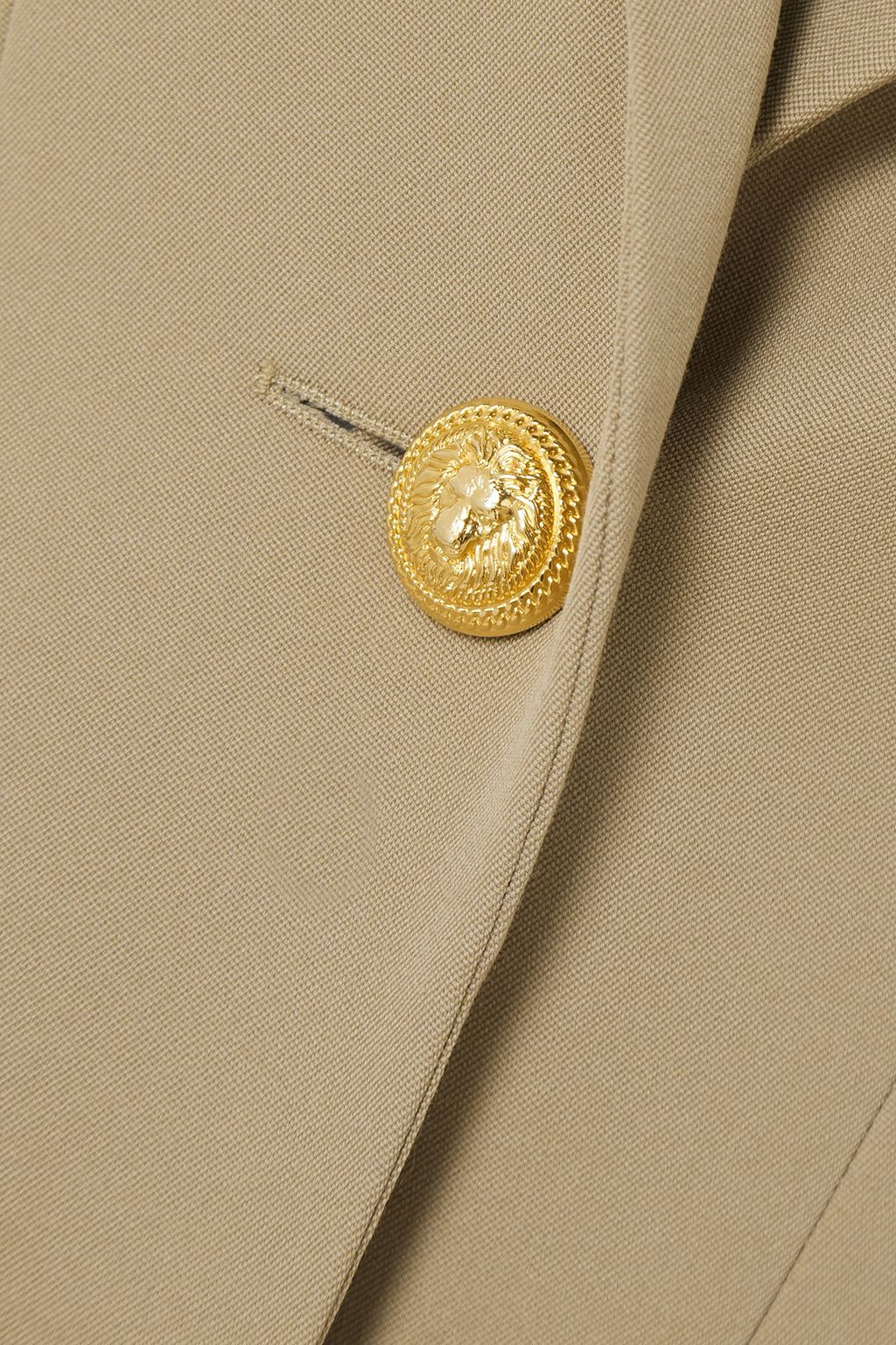 BALMAIN Button-embellished wool mini dress
