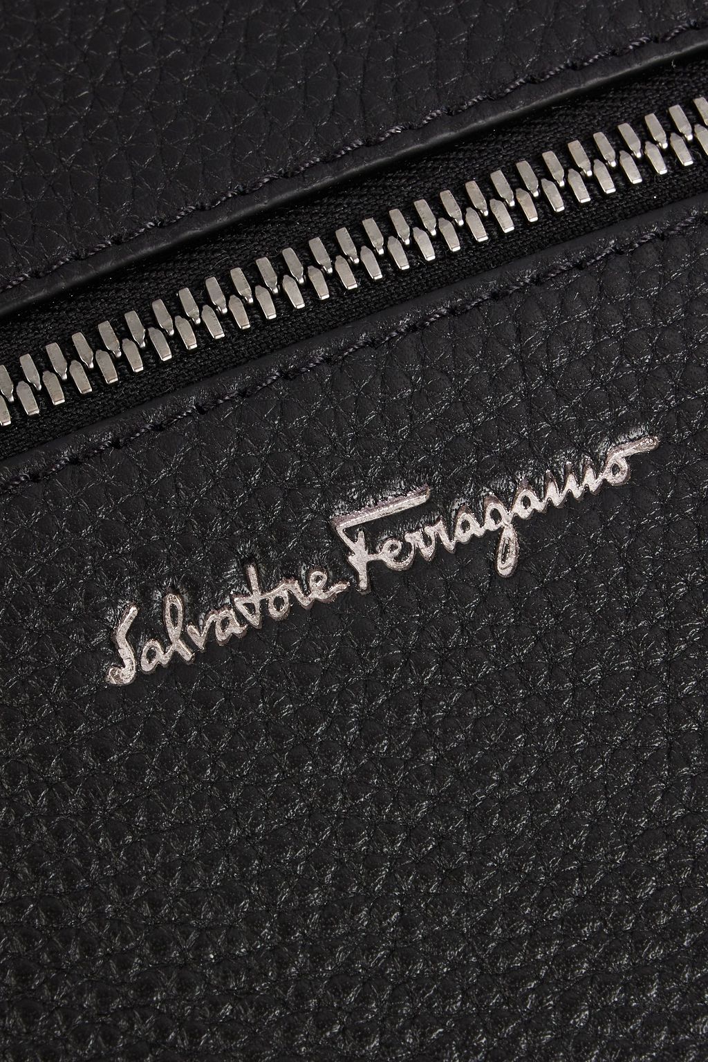FERRAGAMO Pebbled-leather pouch
