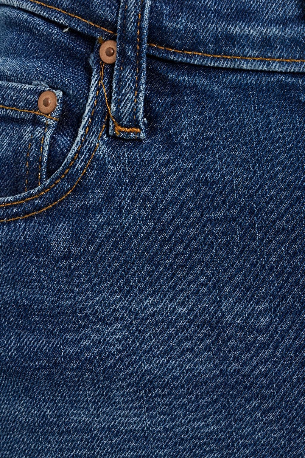 NOBODY DENIM Siren hoch sitzende Cropped Skinny Jeans