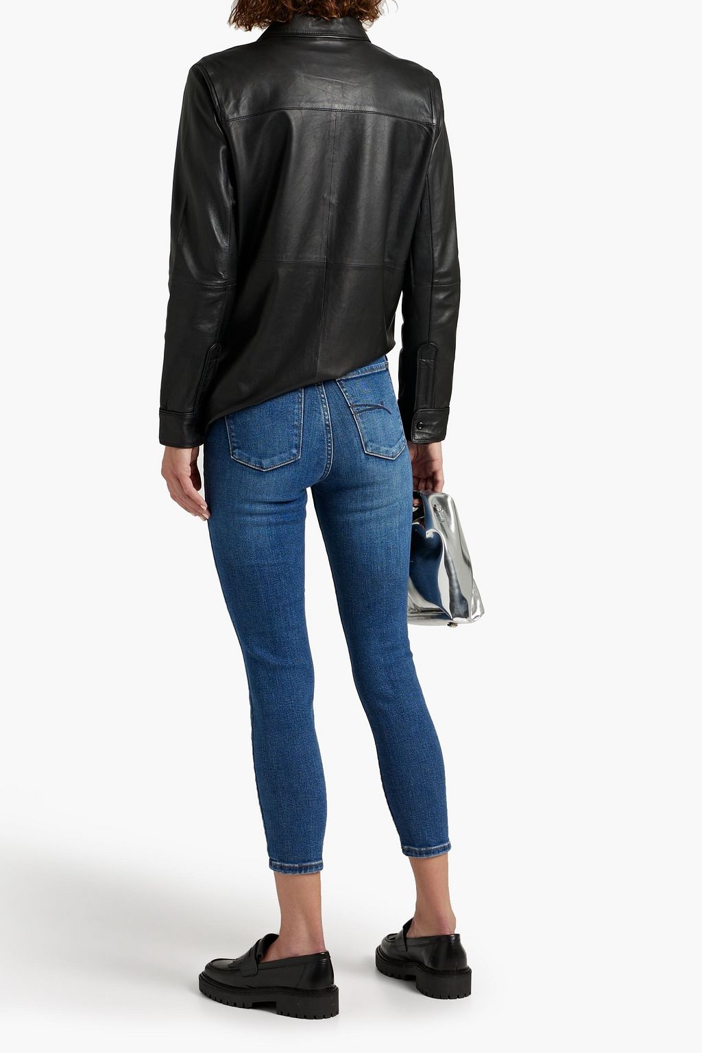 NOBODY DENIM Siren hoch sitzende Cropped Skinny Jeans