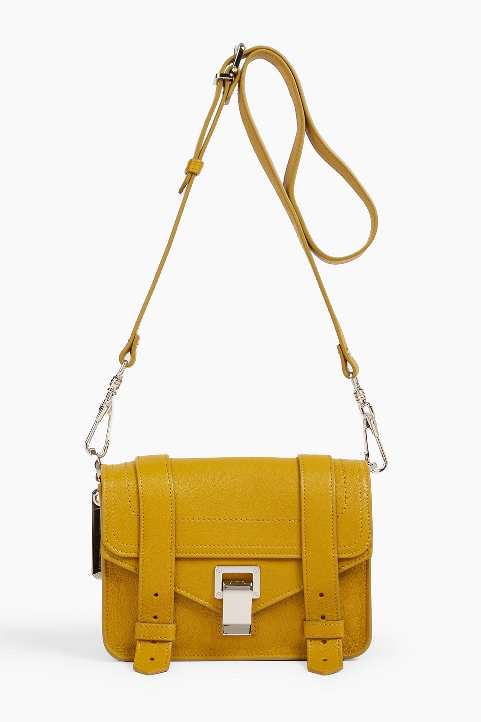 proenza schouler - ps1 mini pebbled-leather cross-body bag - yellow - onesize