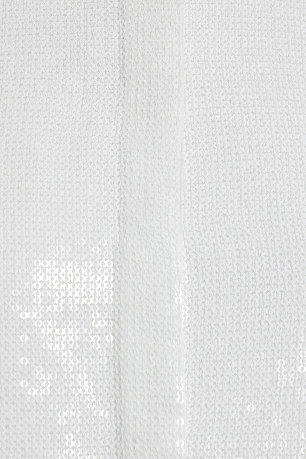 ALICE + OLIVIA Willa satin-trimmed sequined woven shirt