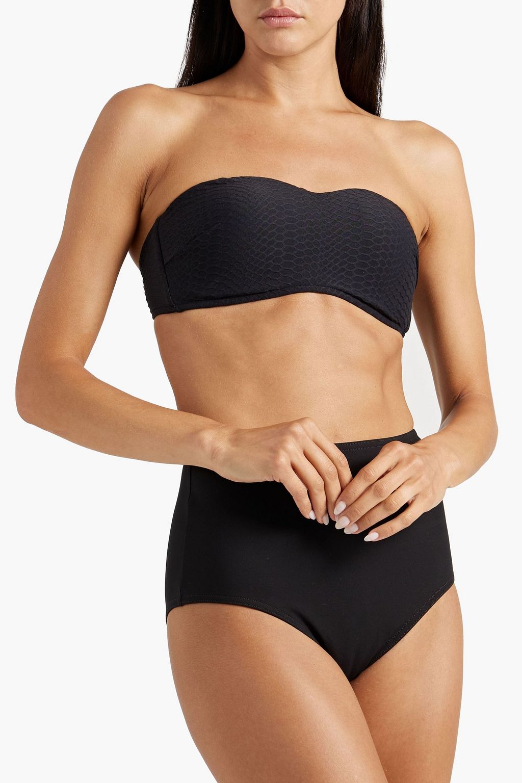 SEAFOLLY Cloqué bandeau bikini top