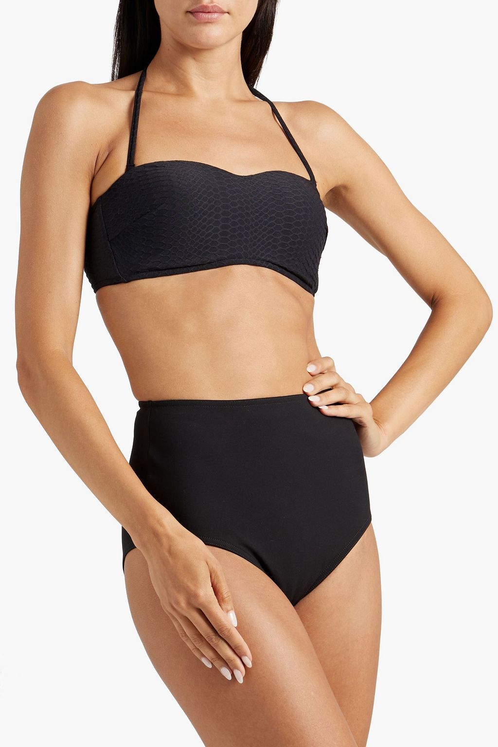 SEAFOLLY Cloqué bandeau bikini top