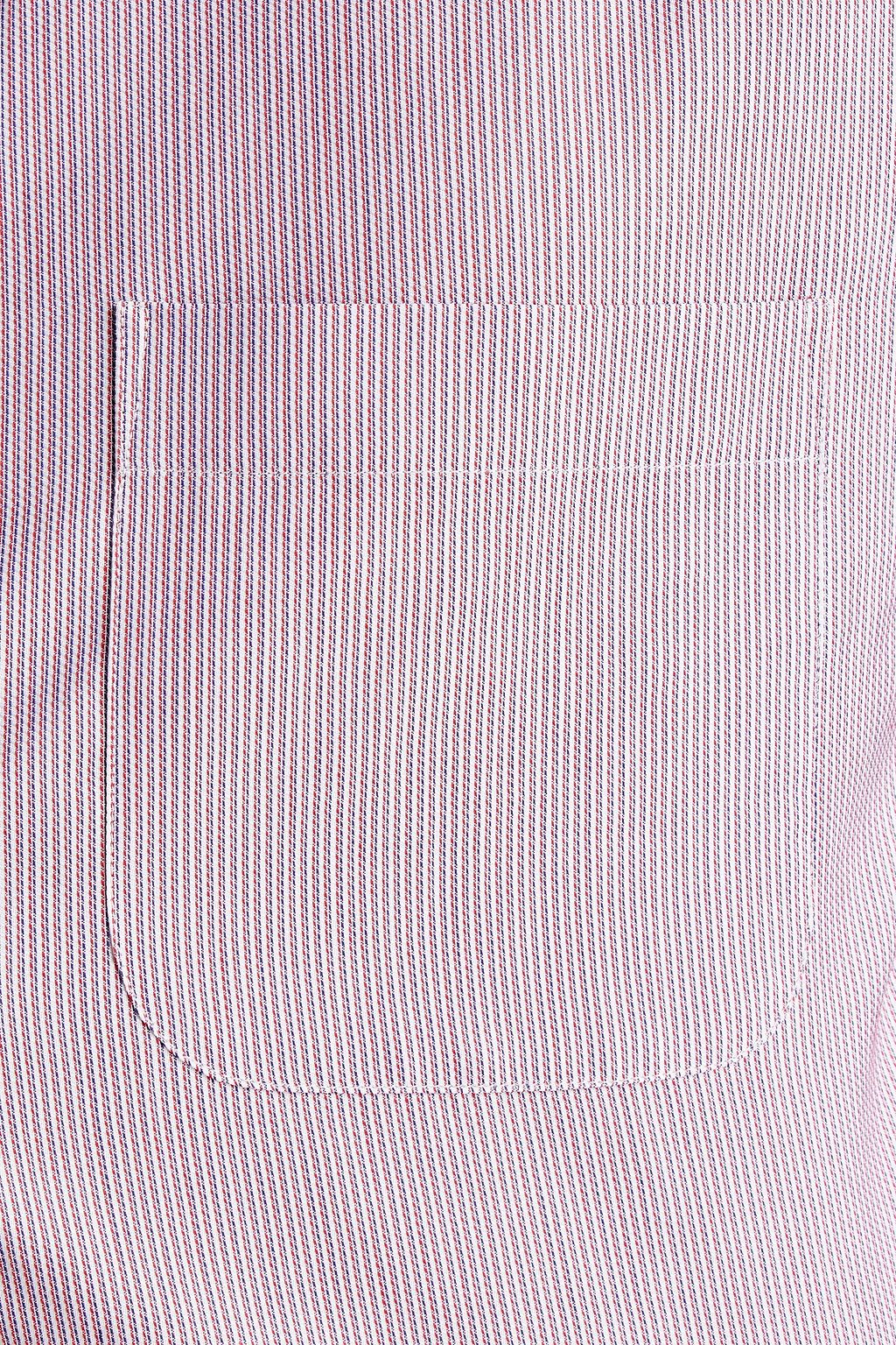 EMPORIO ARMANI Striped cotton-jacquard shirt