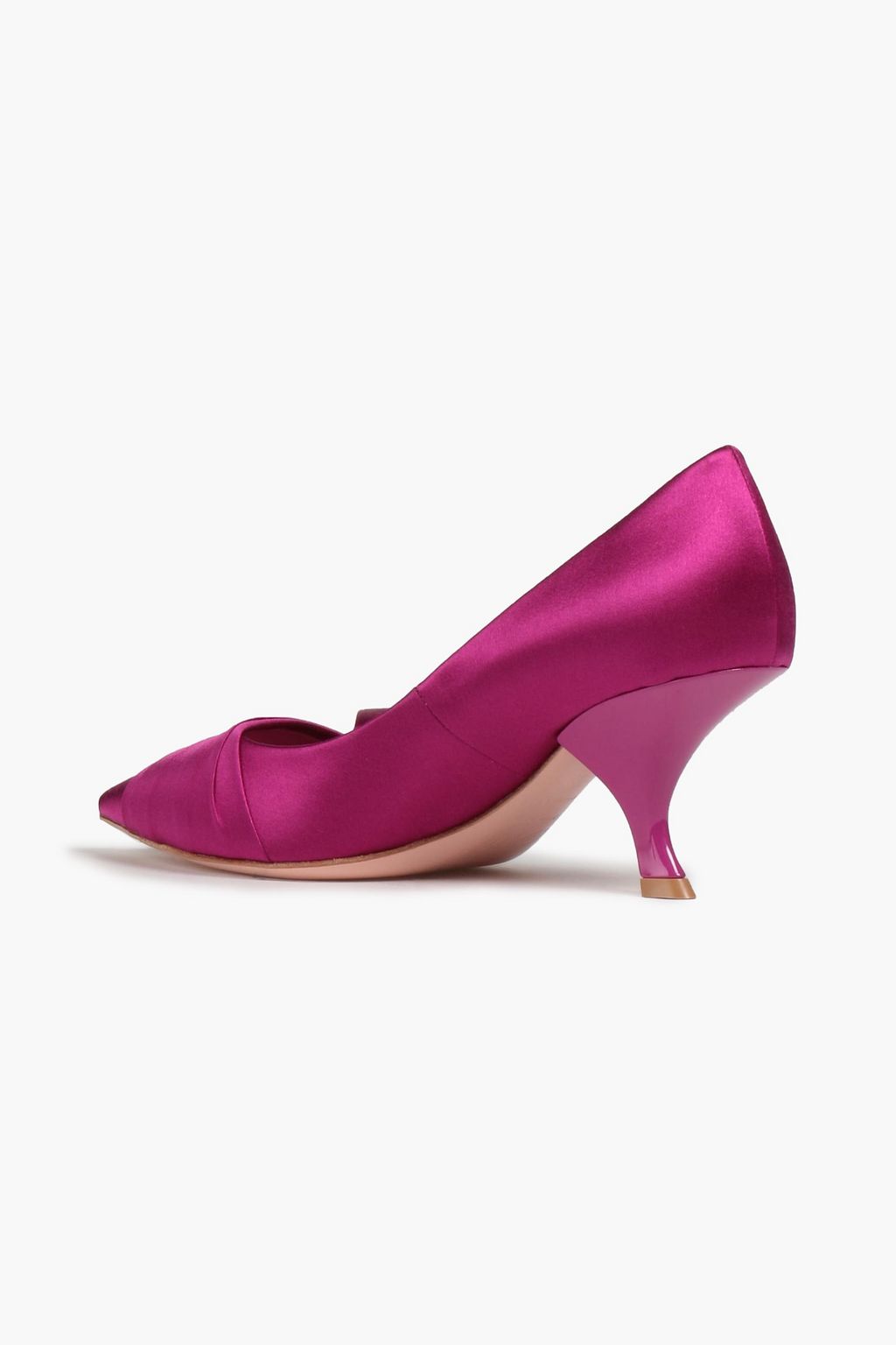 ROGER VIVIER Crystal-embellished satin pumps