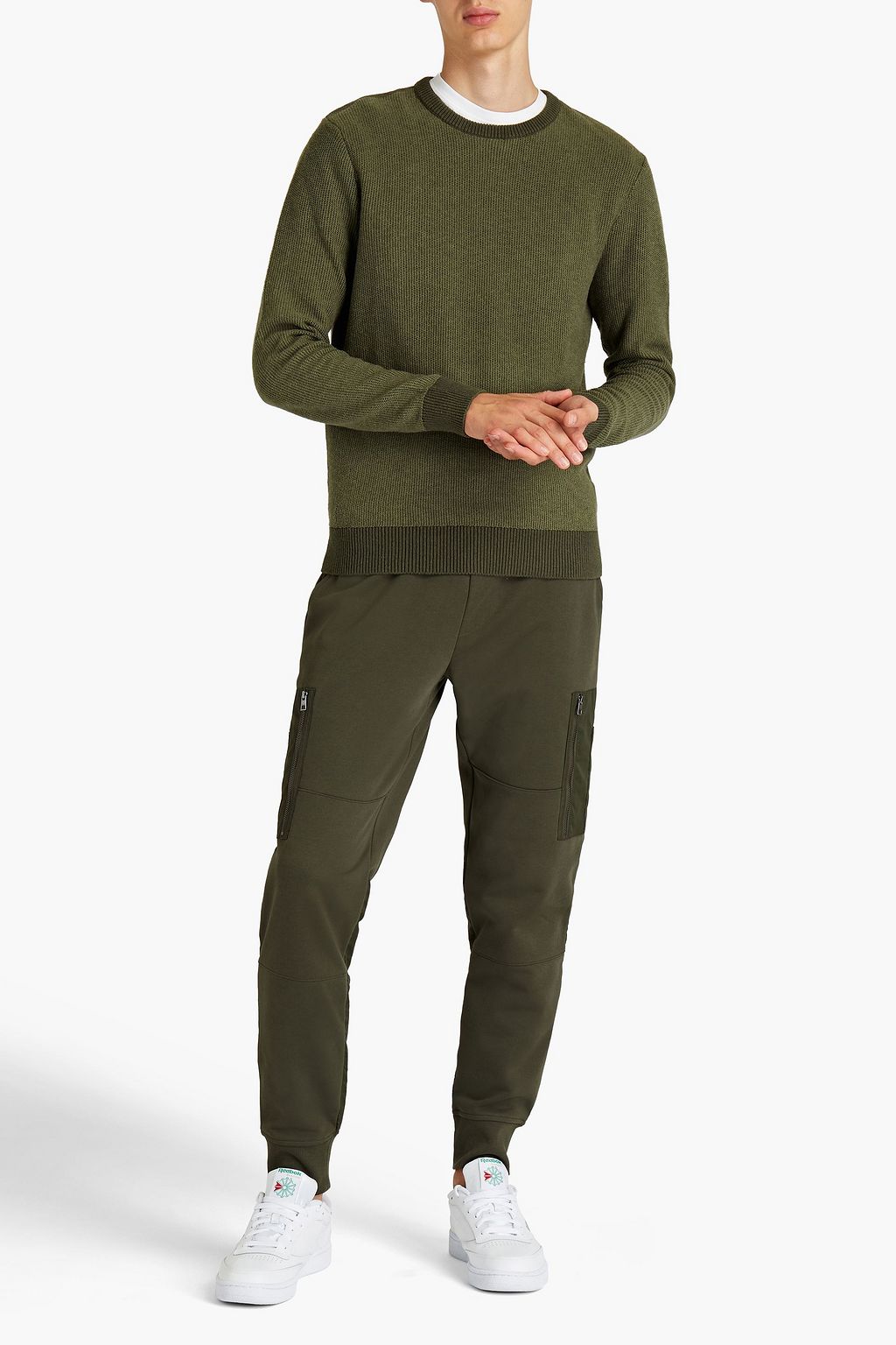 MICHAEL KORS Sporthose aus Frottee aus einer Baumwollmischung mit Shell-Besatz