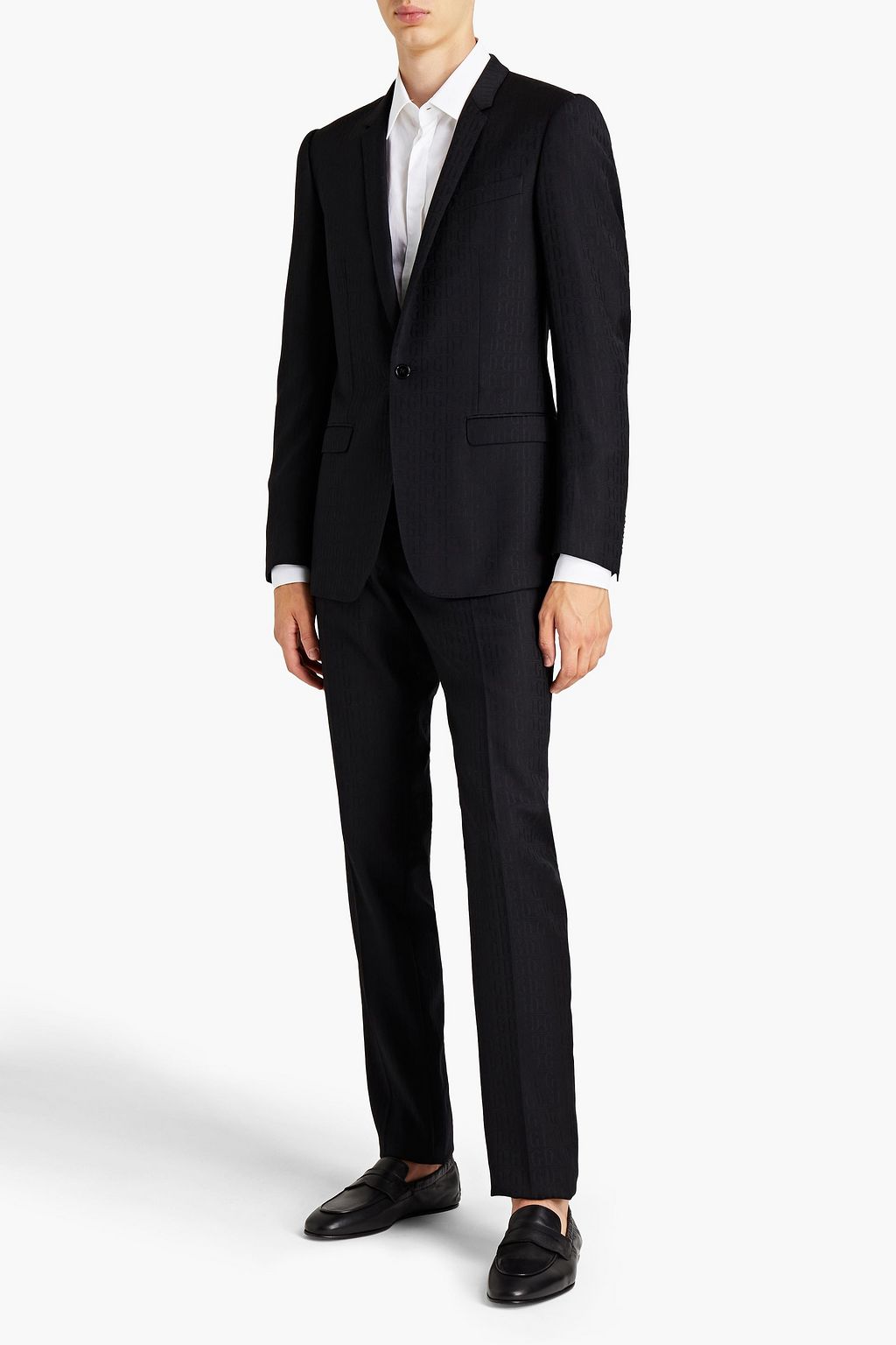 DOLCE&GABBANA Wool-jacquard suit