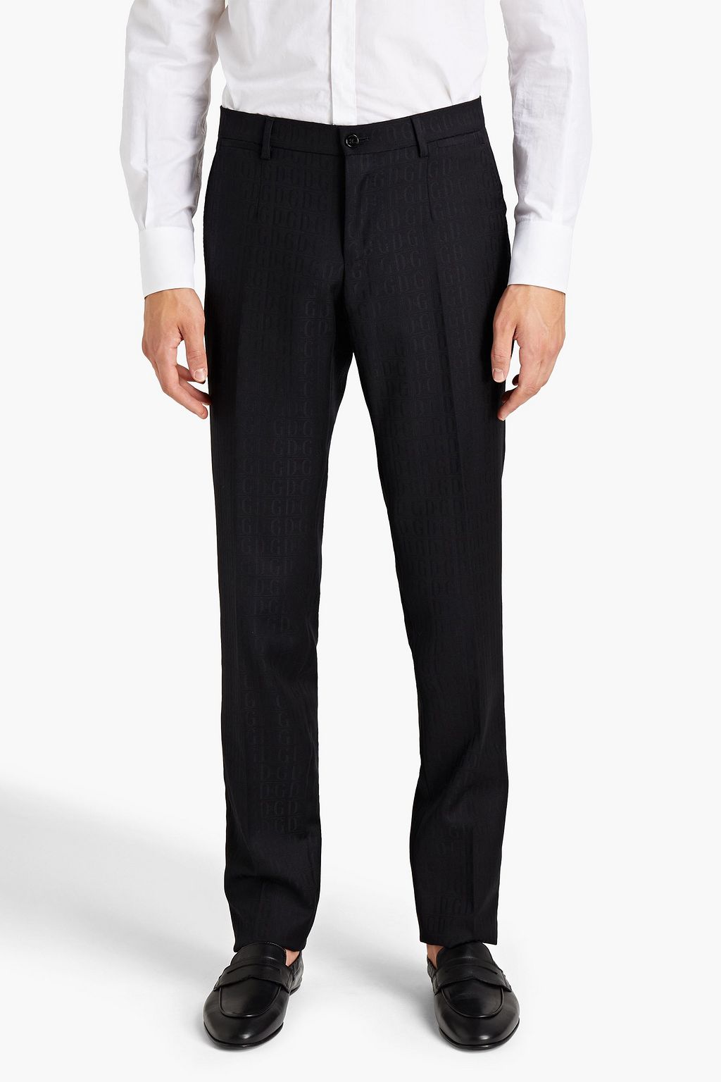 DOLCE&GABBANA Wool-jacquard suit
