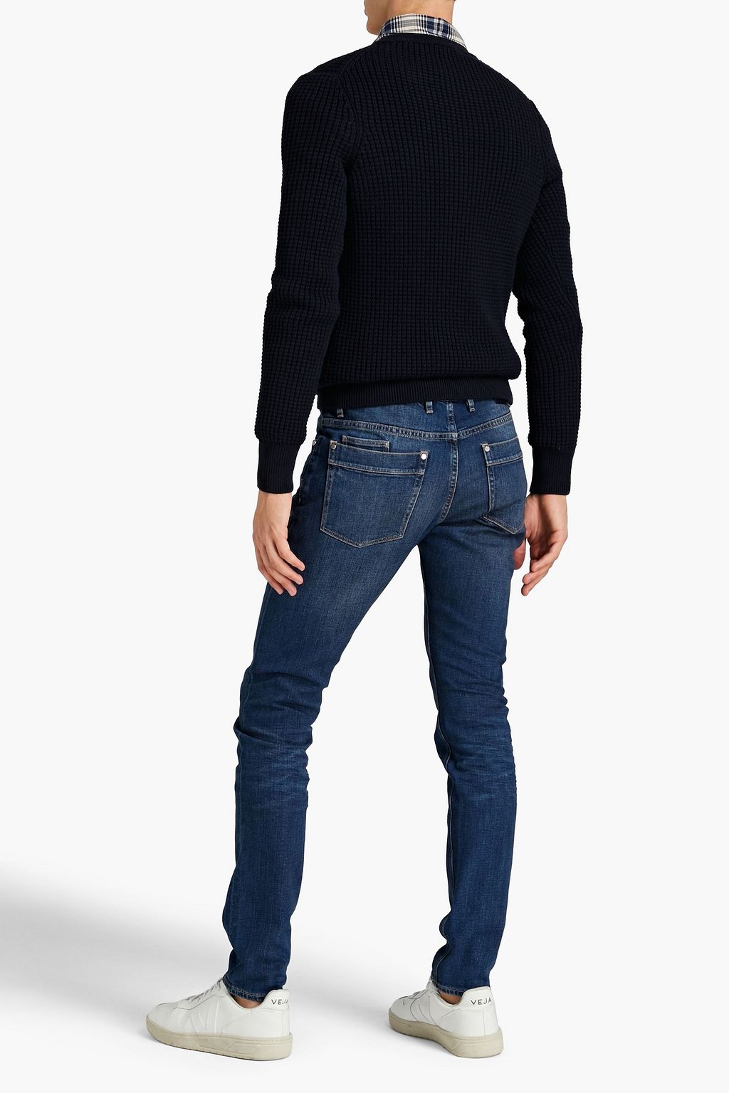 MICHAEL KORS Skinny-fit faded denim jeans